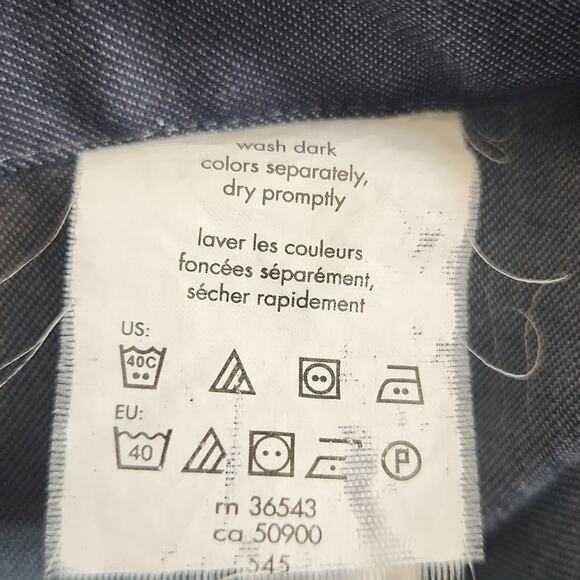 Calvin Klein Dress Shirt Mens 18 Collar Slim Fit Blue Contrast Collar - Picture 9 of 9